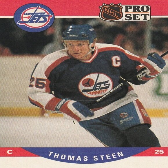 Thomas Steen - Winnipeg Jets NHL Hockey Card Collection - Picture 2 of 7